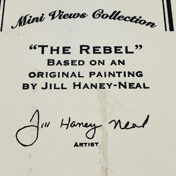 Reco Mini Views Collection 3D Wall Art The Rebel Blue Painting Jill Haney Neal - Picture 6 of 6